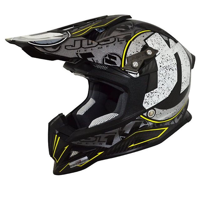 картинка Кроссовый шлем JUST 1 J12 Stamp Carbon Black 